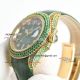 swiss replica rolex submarienr iced out 3135 green alligator strap watch (2)_th.jpg